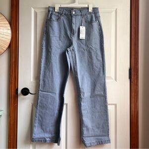 Denim Straight Jeans in Light Blue